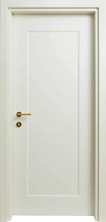 درب داخلی اتاق ام دی اف MDF مدل پروفیلی روکش سوپرمات کرم