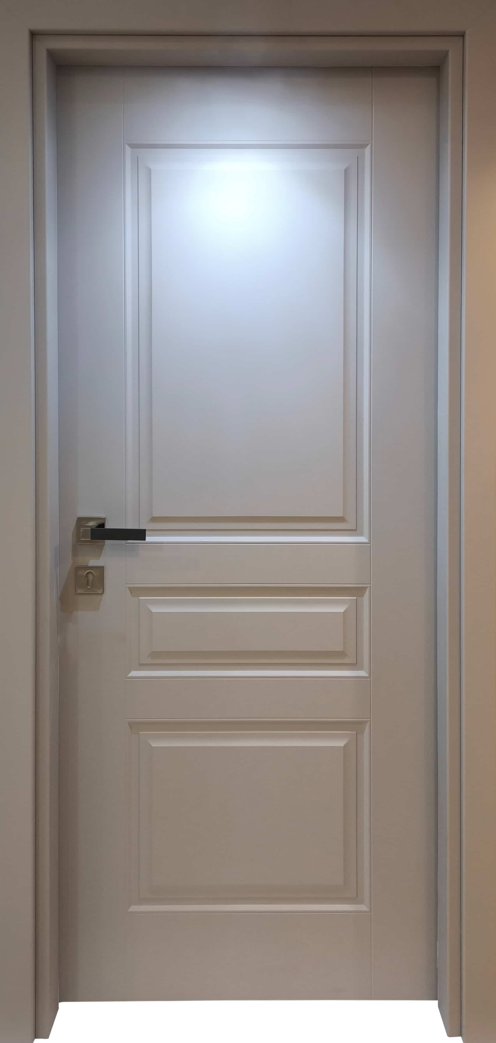 درب داخلی اتاق ام دی اف MDF مدل  مادرید روکش سفید سوپرمات