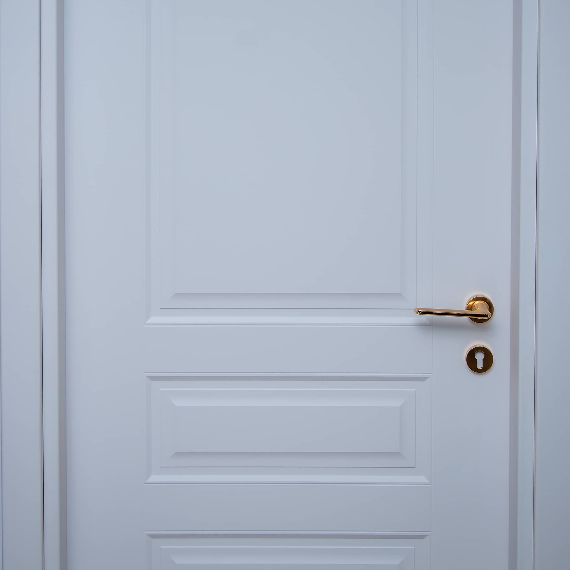 درب داخلی اتاق ام دی اف MDF مدل  مادرید روکش سفید سوپرمات