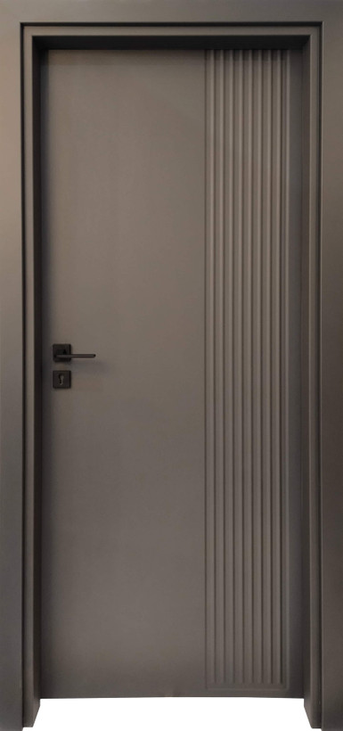 درب داخلی اتاق ام دی اف MDF مدل 109 طوسی تیره