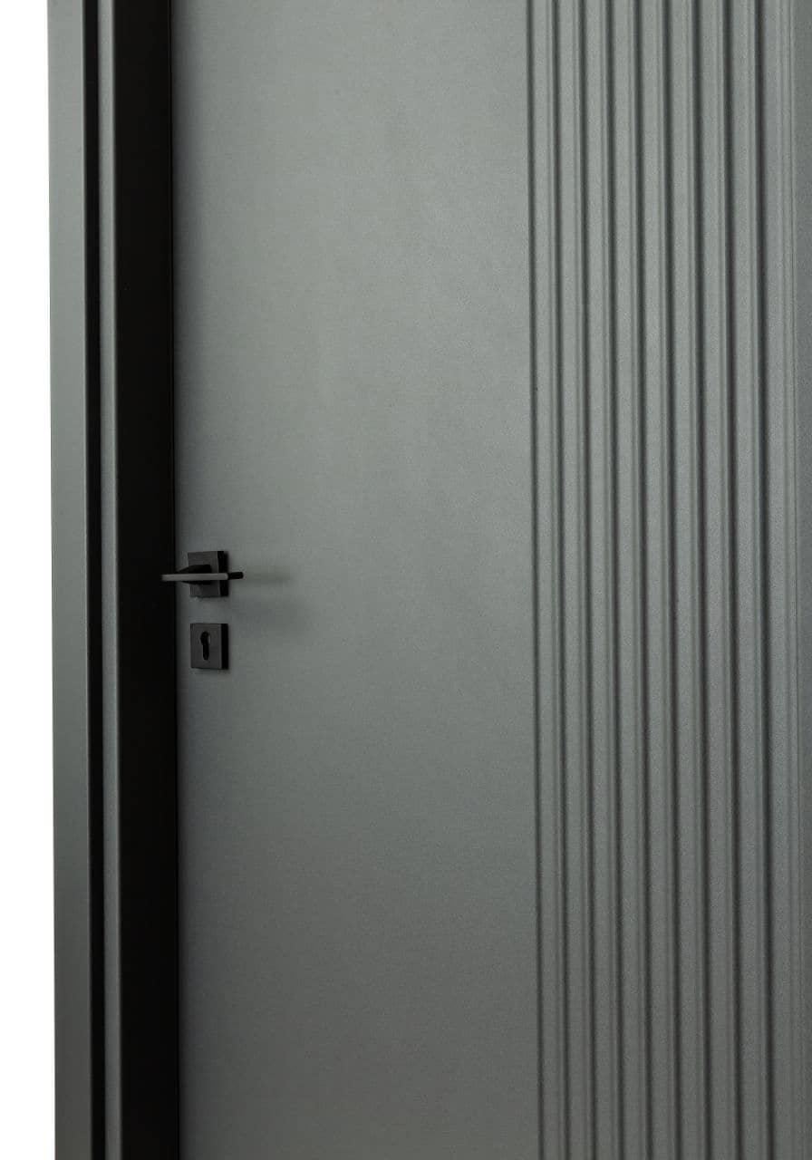 درب داخلی اتاق ام دی اف MDF مدل 109 طوسی تیره