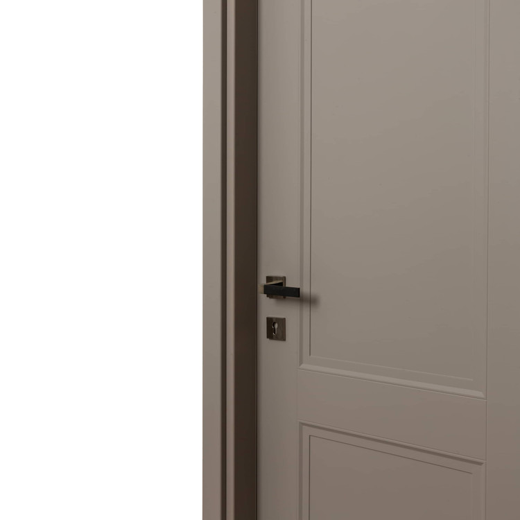 درب داخلی اتاق ام دی اف MDF مدل سارای روکش سوپرمات طوسی روشن