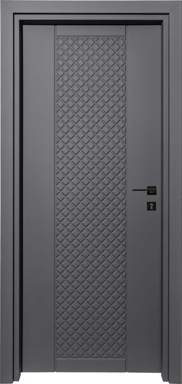 درب داخلی اتاق ام دی اف MDF مدل ۲۷۸ روکش سوپرمات طوسی تیره