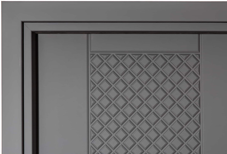 درب داخلی اتاق ام دی اف MDF مدل ۲۷۸ روکش سوپرمات طوسی تیره