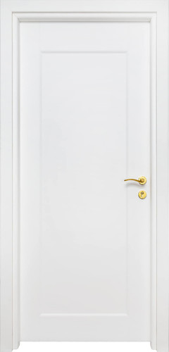 درب داخلی اتاق ام دی اف MDF مدل تک قاب روکش سوپرمات سفید