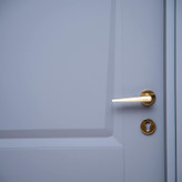 درب داخلی اتاق ام دی اف MDF مدل کوبیسم روکش سوپرمات طوسی تیره