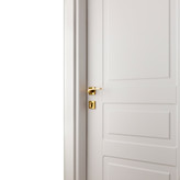 درب داخلی اتاق ام دی اف MDF مدل سه قاب روکش سوپر مات سفید