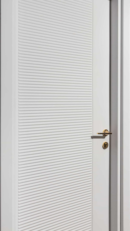 درب داخلی اتاق ام دی اف MDF مدل ونیز روکش سوپرمات سفید