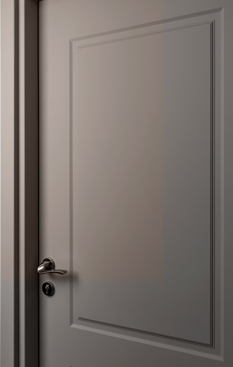 درب داخلی اتاق ام دی اف MDF مدل ۴۰۲ روکش سوپر مات طوسی روشن