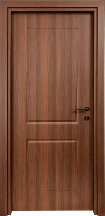 درب داخلی اتاق ام دی اف MDF مدل کوبیسم قهوه ای