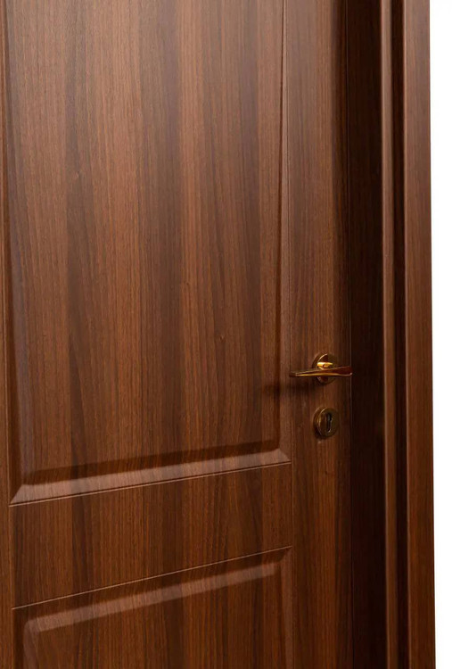 درب داخلی اتاق ام دی اف MDF مدل کوبیسم قهوه ای