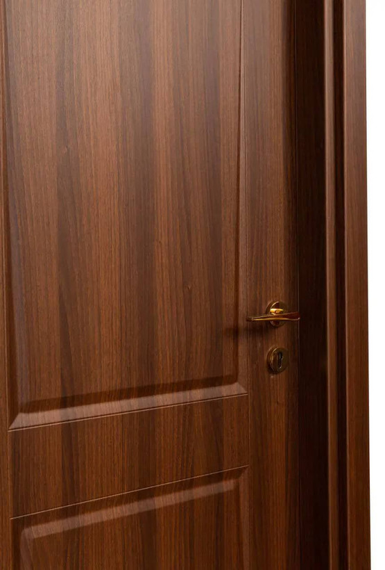 درب داخلی اتاق ام دی اف MDF مدل کوبیسم قهوه ای