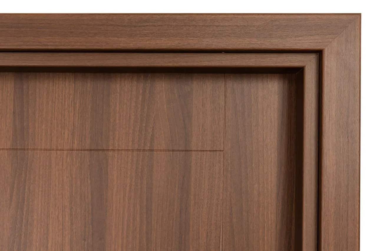 درب داخلی اتاق ام دی اف MDF مدل کوبیسم قهوه ای