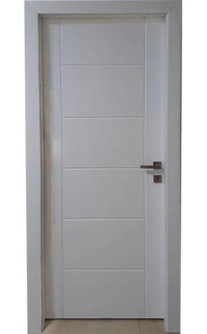 درب اتاقی و سرویسی مدل نردبانی روکش سفید سوپرمات