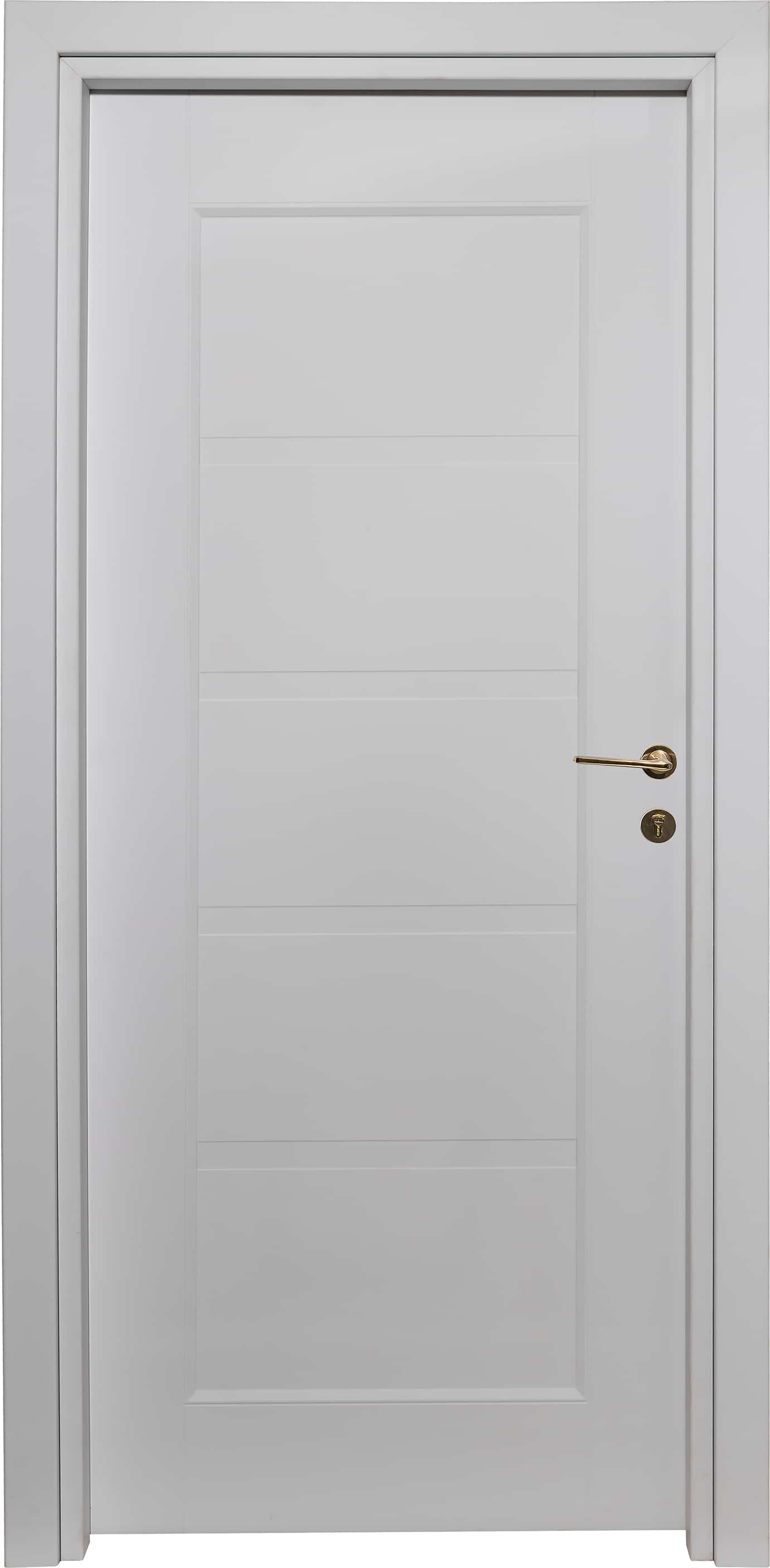 درب اتاقی و سرویسی مدل ۵ قاب روکش سوپرمات سفید