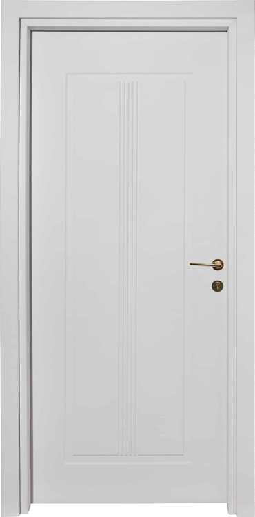 درب داخلی اتاق ام دی اف MDF مدل ۱۲۳ روکش سوپرمات سفید