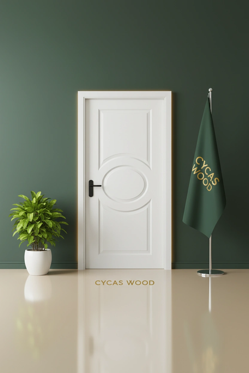 درب داخلی اتاقی و سرویسی اچدیاف مدل بیضی وسط / HDF طرح بیضی مرکزی