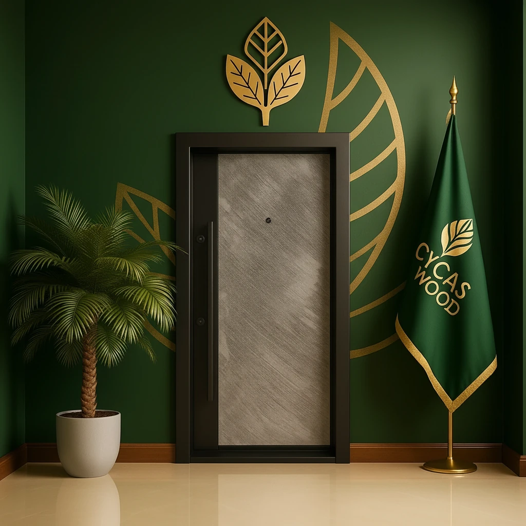 درب ورودی ضدسرقت طرح بتون/شیشه ضد دیلم