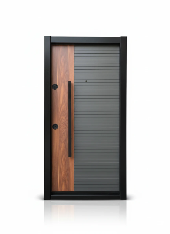 درب ورودی آپارتمانی ضدسرقت لامینوکس مدل ستین ضد دیلم