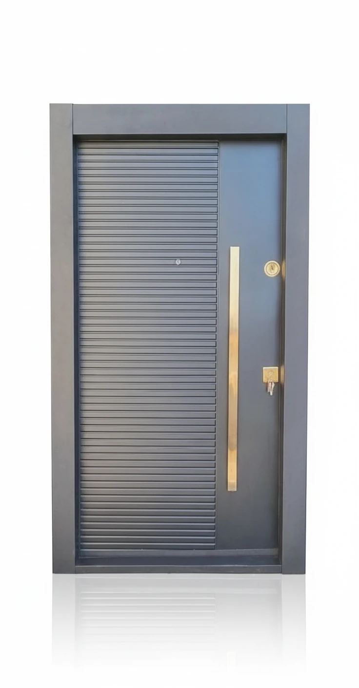 درب ورودی آپارتمانی ضدسرقت مدل CNC مدرن طوسی