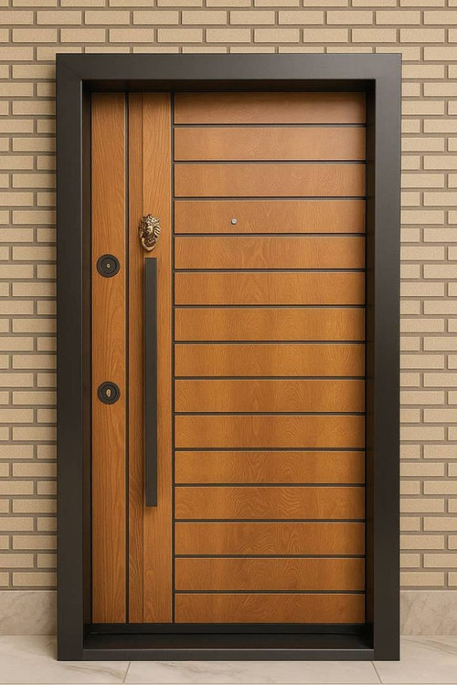 درب ورودی ضدسرقت آپارتمان مدل راپود روکش راش