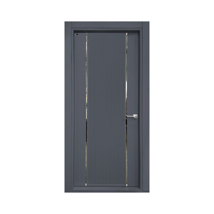 درب اتاق خواب مدرن شیاری و استیل فیدار P-371