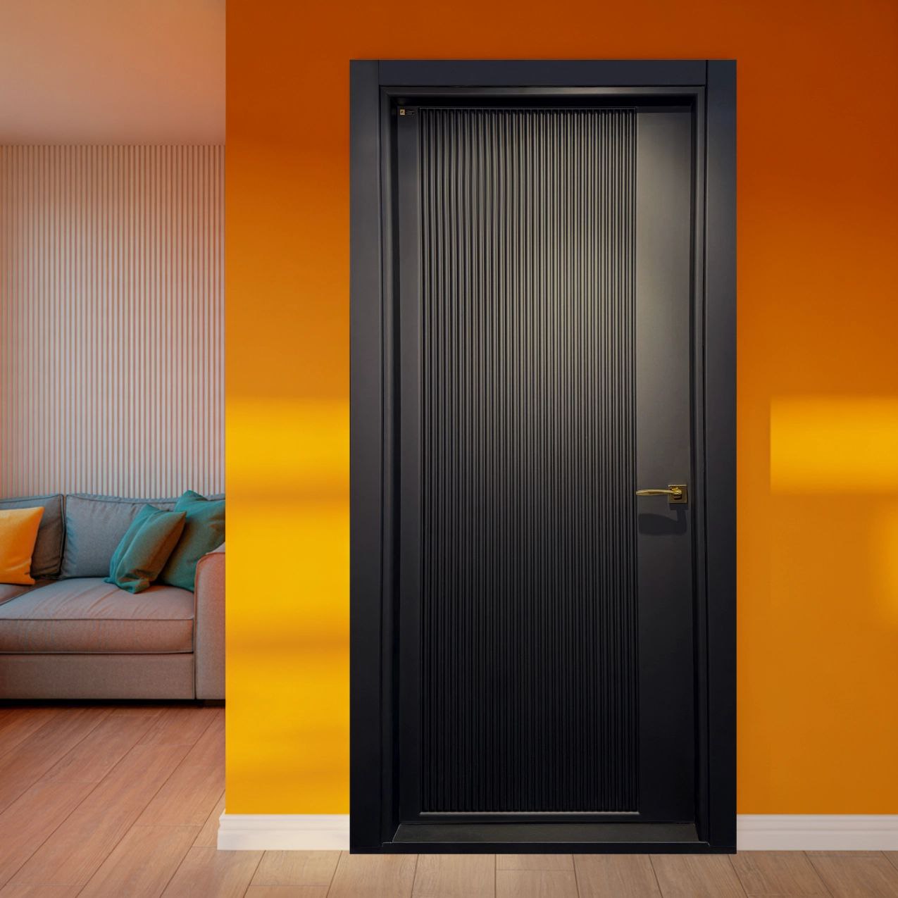 درب اتاق مدرن شیاری خاص فیدار p-377