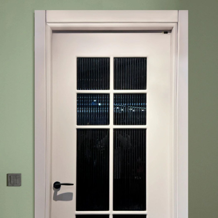 درب چوبی شیشه خور لوکس و مدرن فیدار P-385