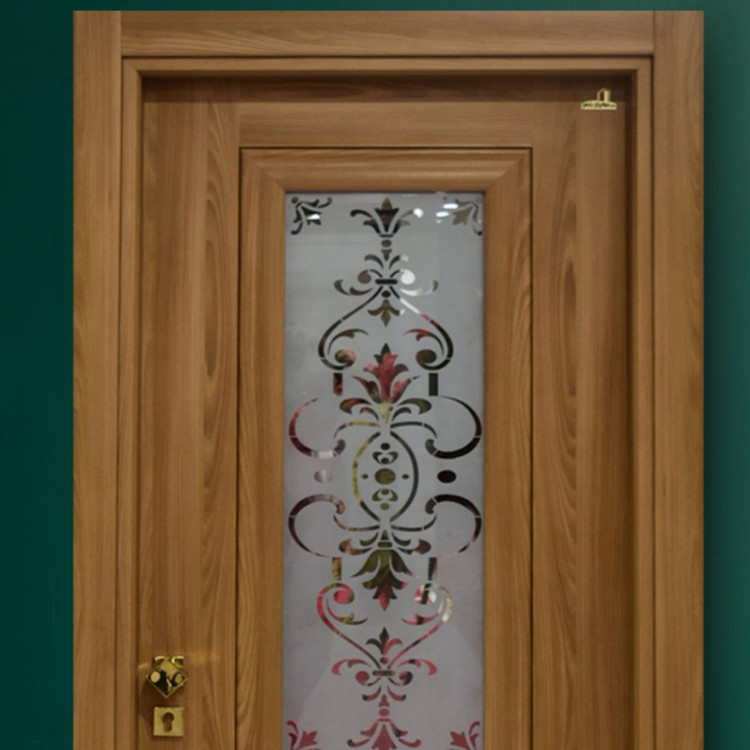 درب چوبی شیشه خور لوکس و شیک فیدار TW-39