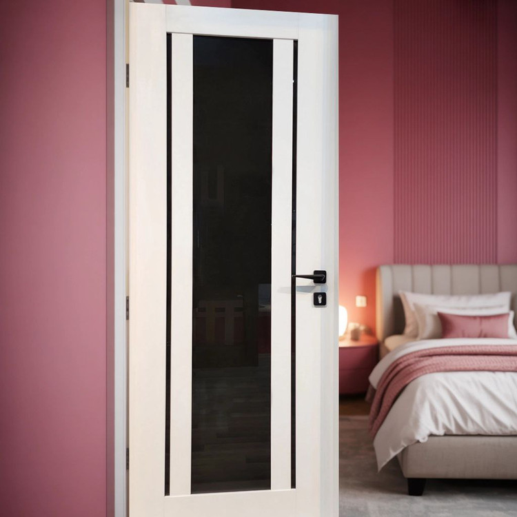 درب چوبی شیشه خور لوکس و مدرن فیدار TW-78