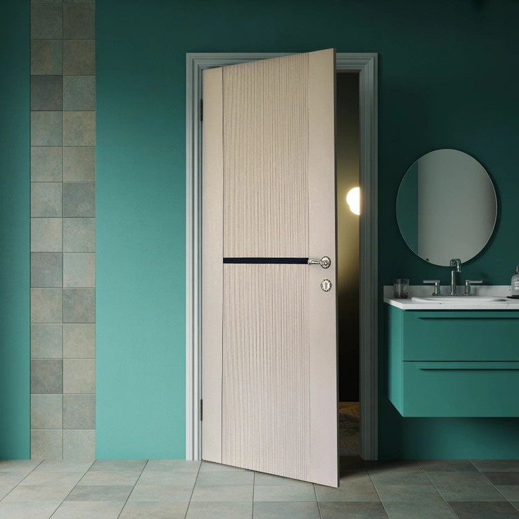 درب چوبی شیشه خور لوکس شیاری خاص فیدار TW-89