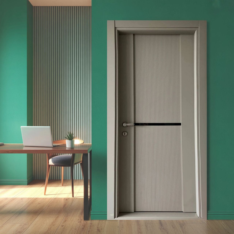 درب چوبی شیشه خور لوکس شیاری خاص فیدار TW-89