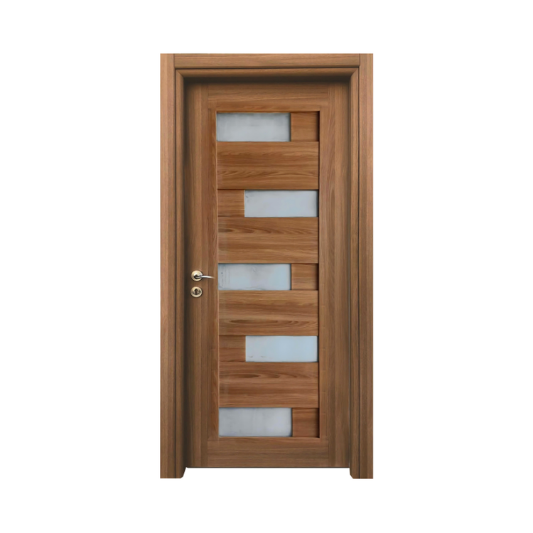 درب چوبی شیشه خور پازلی فیدار TW-30