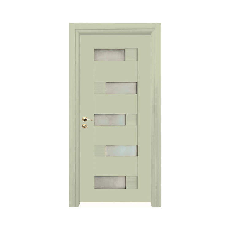 درب چوبی شیشه خور پازلی فیدار TW-30