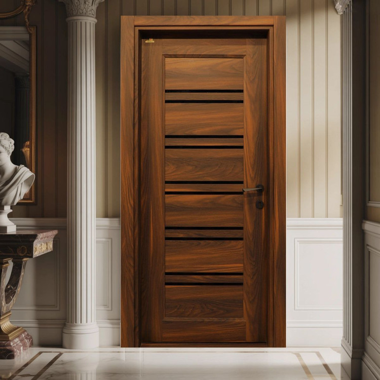 درب چوبی شیشه خور مینیمال فیدار TW-62