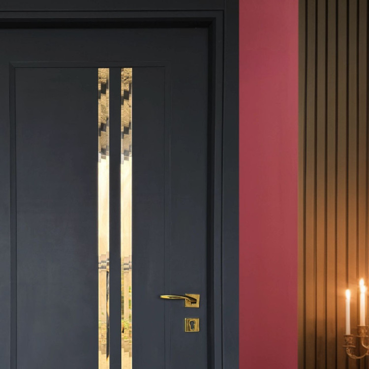 درب چوبی شیشه خور مدرن و لوکس فیدار TW-76