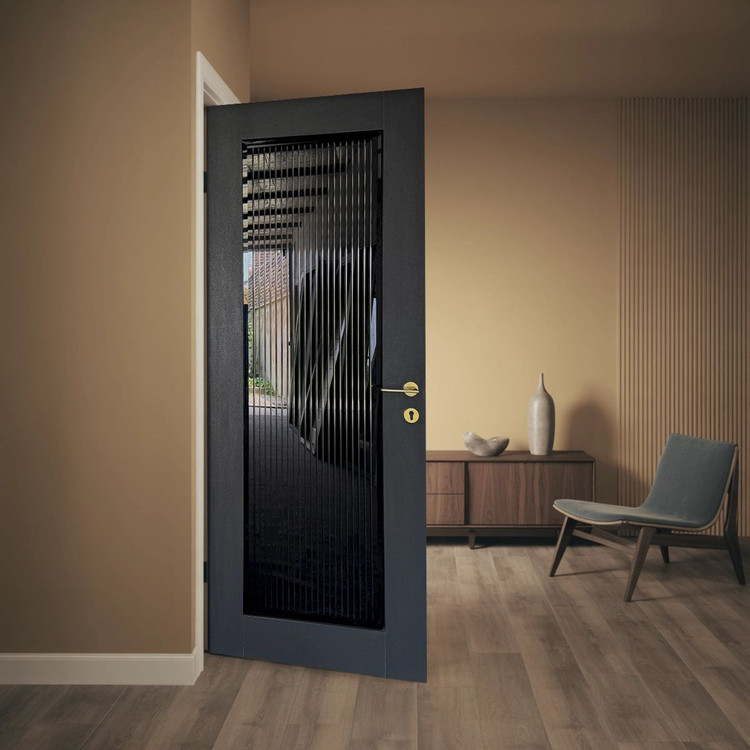 درب چوبی شیشه خور لوکس و مدرن شیک و خاص فیدار TW-87