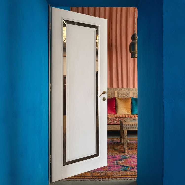 درب چوبی شیشه خور لوکس و مدرن فیدار TW-75