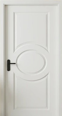 درب داخلی اتاقی و سرویسی اچدیاف مدل بیضی وسط / HDF طرح بیضی مرکزی