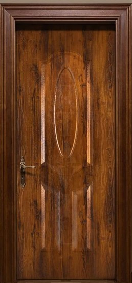 درب اتاقی و سرویس ملامینه HPL مدل سه قاب ملچ | ضدخش و مقاوم