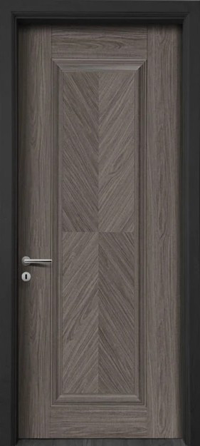 درب ملامینه لوکس طرح جناقی تک قاب کد 1062