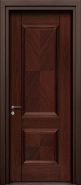 درب اتاقی و سرویسی ملامینه طراح لوکس جناقی دو قاب کد 1060