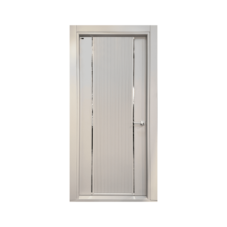 درب اتاق خواب مدرن شیاری و استیل فیدار P-371