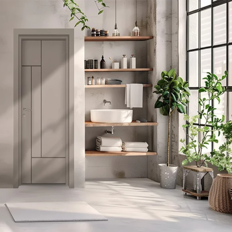 درب اتاق و سرویس پلیوود روکش PVC کد 439