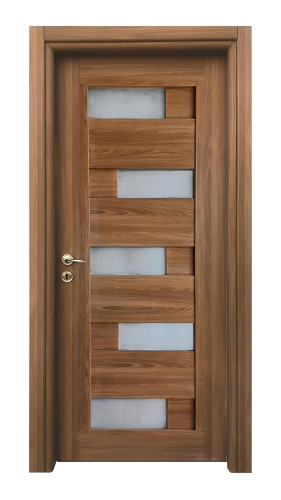 درب چوبی شیشه خور پازلی فیدار TW-30