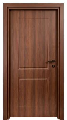 درب داخلی اتاق ام دی اف MDF مدل کوبیسم قهوه ای