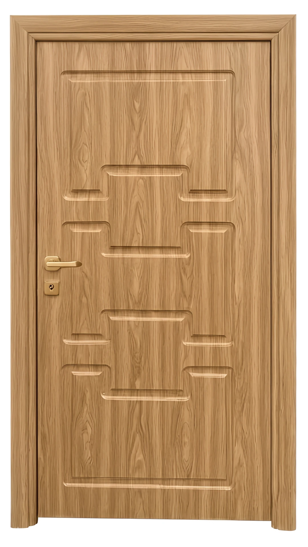درب داخلی اتاقی ام دی اف MDF طرح CNC هشت میلیمتر با روکش PVC کد 105