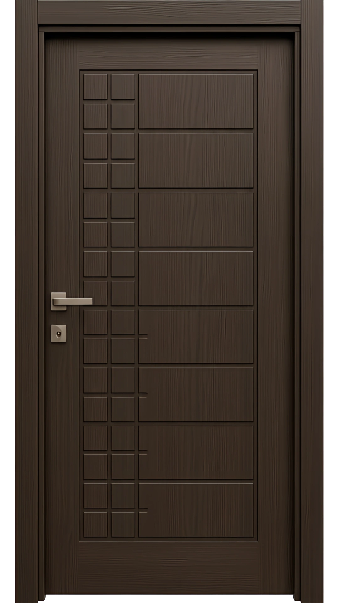 درب داخلی اتاقی MDF (ام دی اف) 8 میلیمتر طرح CNC با روکش PVC کد 112