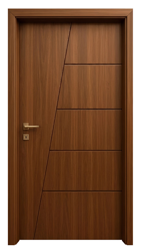 درب داخلی اتاقی MDF (ام دی اف) 8 میلیمتر طرح CNC با روکش PVC کد 109