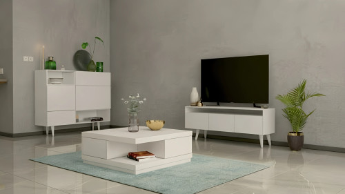 ست میز جلو مبلی، میز تلویزیون و کنسول کمجا Set007 – MDF ضدخش